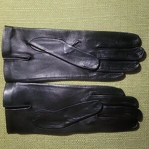 Sermoneta Gloves Classic Black Leather Gloves